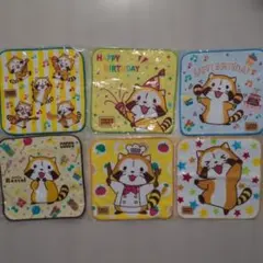 【新品未使用！】COCO'Sココス ラスカル タオルハンカチ 6枚セット☆