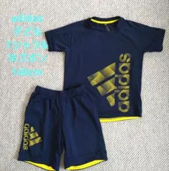 adidas 子供用 Tシャツ & ショーツ セット 140cm