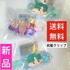 前髪クリップ　ヘアピン 韓国風　キャラクター　前髪　ハンドメイド