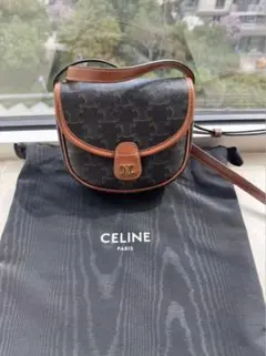 CELINE コスメティックポーチ トリオンフキャンバス ショルダーバッグ