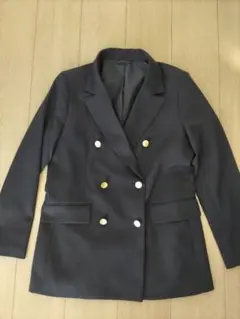 [GU ] ダブルブレスト ブレザー ネイビー　Mサイズ