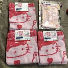 ハローキティ ハンドタオル 2枚組❌3セット34×35cm クールタオル1枚