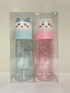 新品未開封　ちいかわ　お顔マイボトル　ちいかわ　ハチワレ　ブルー　ピンク　水筒のサムネイル