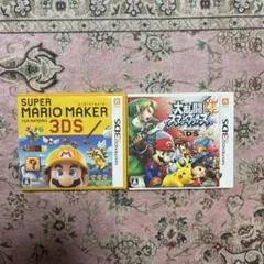ニンテンドー3DSソフト 2本セット マリオメーカー 大乱闘スマッシュブラザーズ