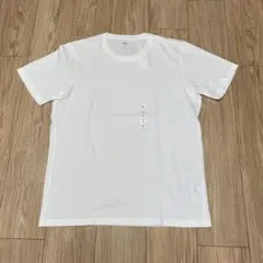 『新品タグ付き』【訳あり】UNIQLOスーピマコットンクルーネック Tシャツ L