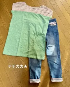 チチカカ★チュニックとデニムパンツのサムネイル