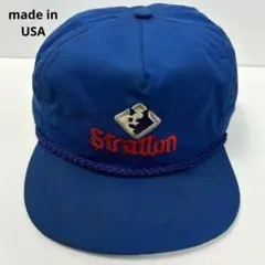 80s USA製 トラッカーキャップ 5パネルキャップ 帽子 S124