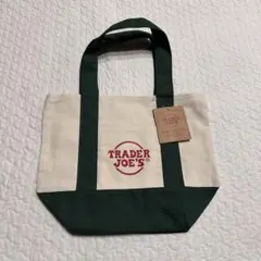 TRADER JOE'S ミニトートバッグ　グリーン