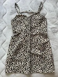 SLY レオパード柄ワンピース ヒョウ柄 ミニワンピ