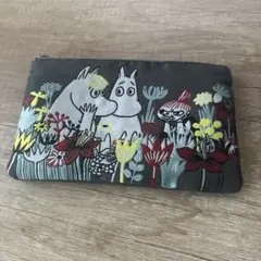 MOOMIN ポーチ 桐生織 刺繍 グレー 即購入⭕️