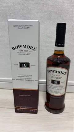 BOWMORE 18年 】 ボウモア18年☆希少旧ラベル ☆シングルモルト - メルカリ