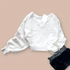 【デートに♡】MERCURYDUO 2WAYミニシャギーコンパクトニット