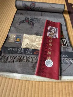 大島紬泥大島反物 八掛け付