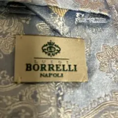 美品】LUIGI BORRELLI／ルイジボレッリ／小紋柄／ベージュゴールド