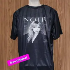 NOIR フォトプリント Tシャツ ブラック メンズ