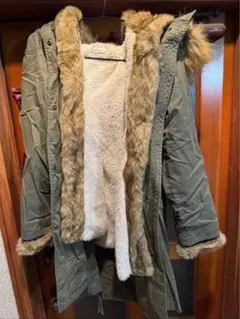 earth music&ecology モッズコート M オリーブ