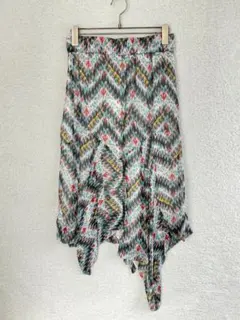★美品/定価7万★ ISABELMARANT シルク総柄スカート 36のサムネイル