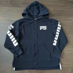 PUMA フード付きジャケット ブラック 140