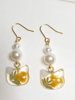 Flower beads×ドーム向日葵*ピアス イヤリング - メルカリ
