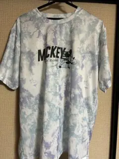 ミッキーマウス タイダイ柄 クルーネック Tシャツ