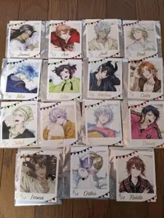 ツイステ　フォト風カード　くつろぎマイルーム　レオナ　イデア　リドル　エース