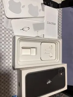 Apple iPhoneの空箱　イヤホン付き