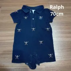 ラルフローレン　ベースボールロンパース　70サイズ