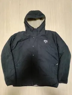 【M】希少90’s Old Stussyリバーシブルボアフーディー_金タグ_黒