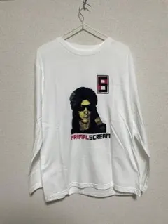 PRIMAL SCREAM 長袖Tシャツ ホワイト Mサイズ