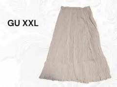 お盆までセール　GU プリーツスカート XXL ベージュのサムネイル