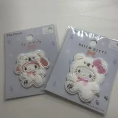 My Melody & Hello Kitty ワッペンセット