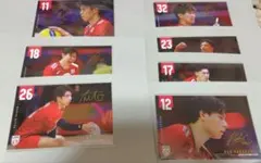 男子バレーボール　ポストカード　髙橋藍　西山大翔　佐藤駿一郎　など