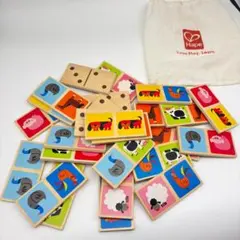 HAPE 木製 動物絵柄 ドミノ 26枚のサムネイル