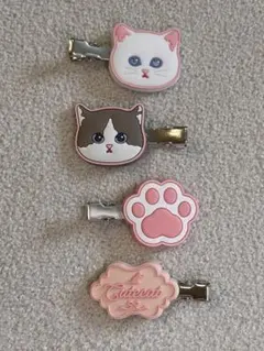 猫　ヘアピンセット