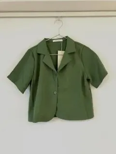 【新品・未使用】Dream garden ショートジャケット グリーン FREE