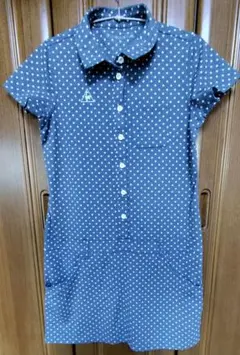 ルコックスポルティフ　ゴルフコレクション　半袖ひざ丈ワンピース