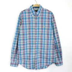 Ralph Lauren ラルフローレン チェック 長袖 BDシャツ S56b