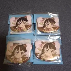 鬼滅の刃 実りの秋まつり 2025 くま缶バッジ 栗花落カナヲ　4点セット