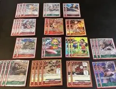 赤緑ルフィ　ワンピースカードゲーム まとめ売り　ドンカード付きのサムネイル