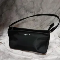 agnesb. アクセサリーポーチ ナイロン ブラック