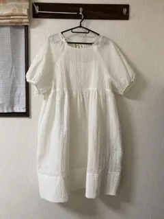 milu ハンドメイドワンピース 夏服 半袖 Sサイズ ベビー ワンピース 