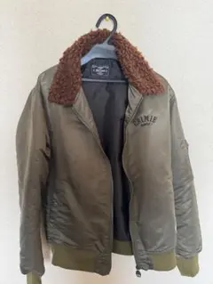 CRIMIE カーキ ボア襟 Sサイズ