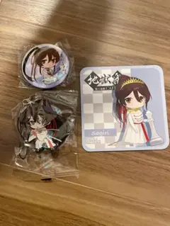 地獄楽 盤上遊戯CAFE 特典 コースター カプセルトイ 缶バッジ ラバー 佐切