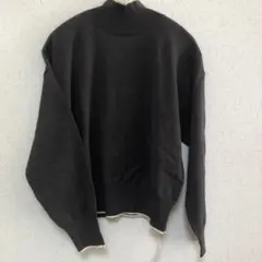 techichi テチチ　新品　バックパールニット　チャコール