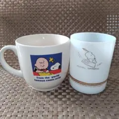 スヌーピー マグカップ&グラス 2点セット