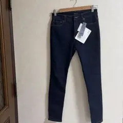 新品　JEANASIS スキニーデニム ダークブルー　L
