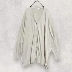 アメリカンホリック カーディガン M相当 ベージュ ゆったり シンプル