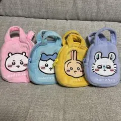 ちいかわ　てのひらバッグ　ちいかわ　うさぎ ハチワレ　モモンガ　4種セット ①のサムネイル