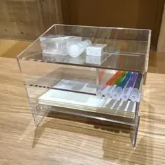 無印良品 アクリル小物ラック　ペン立て