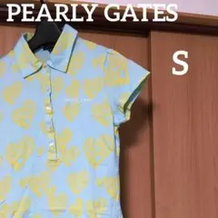 パーリーゲイツ　ゴルフ　ポロシャツ　レディース　S　水色